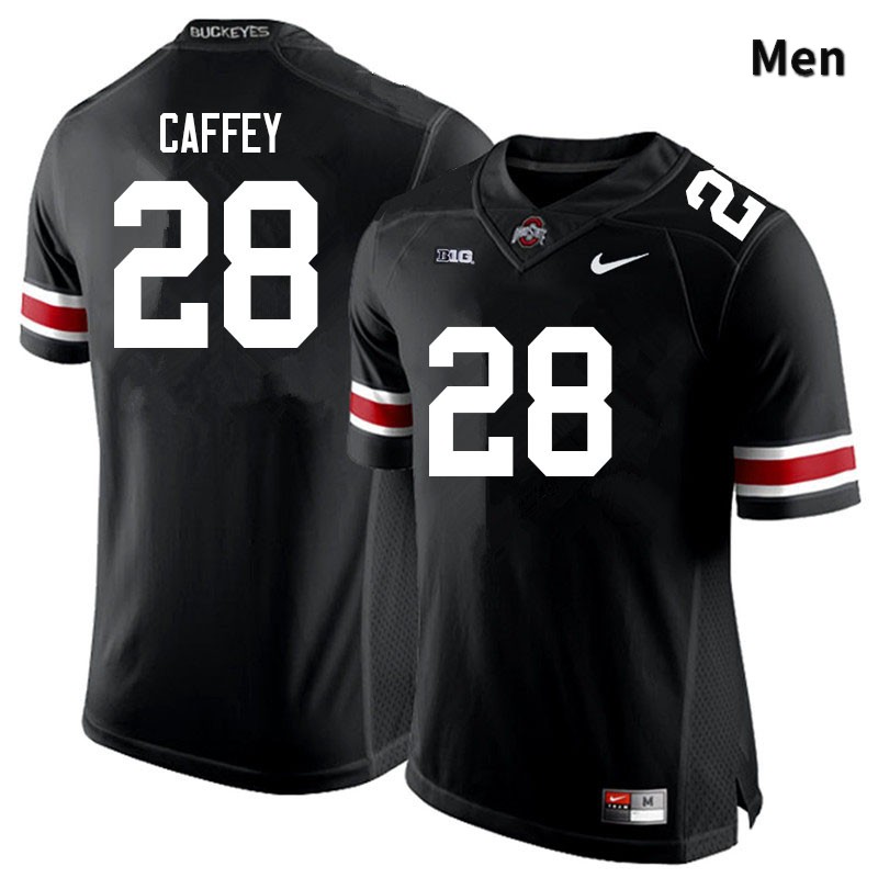 Ohio State Buckeyes TC Caffey Men's #28 Black Authentic Stitched College Football Jersey
